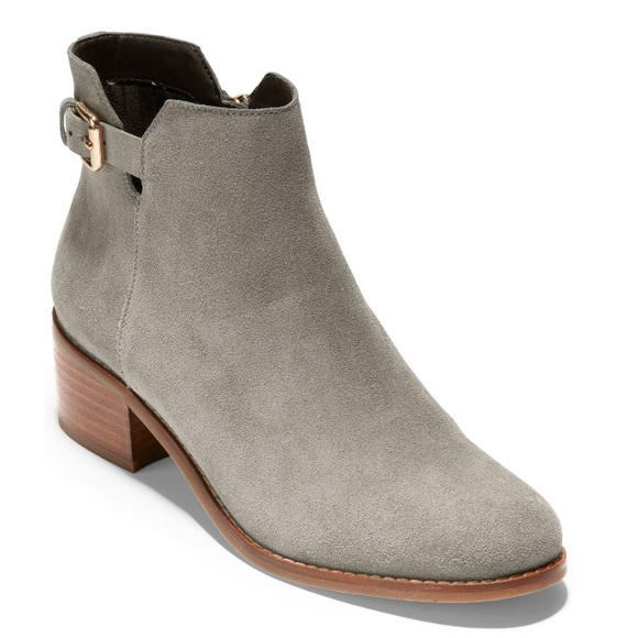 COLE HAAN • Haidyn Bootie 45mm • Stormy Grey Suede - Picture 1 of 12